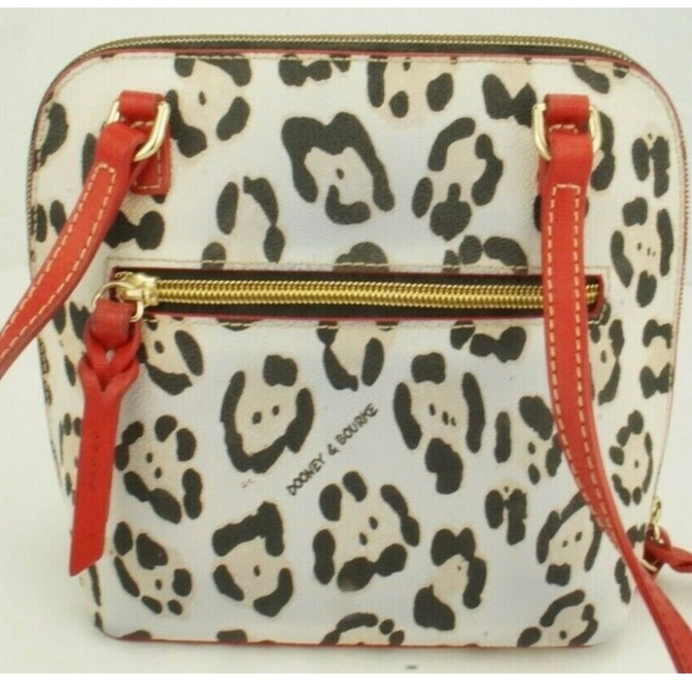 ✨⚡️💥Dooney & Bourke Serengeti Trixie Coated Canvas Satchel/Crossbow.